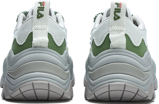 (W) FILA 帆布低帮鞋 '鱼骨白灰绿' F12W321304FVE Shop (W) FILA 帆布低帮鞋 '鱼骨白灰绿' F12W321304FVE
