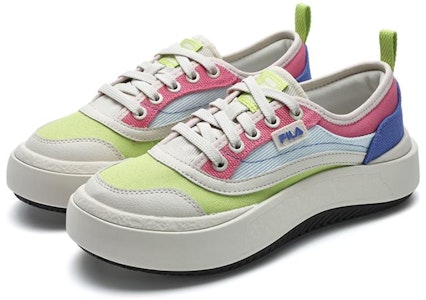 FILA斐樂 摩登 輕便舒適 防滑耐磨 低幫 帆布鞋 女款 綠藍 Order FILA斐樂 摩登 輕便舒適 防滑耐磨 低幫 帆布鞋 女款 綠藍