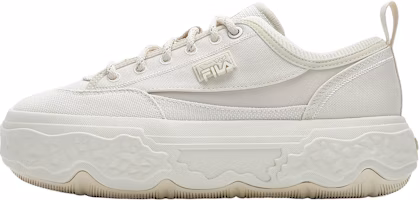 (Women) FILA Canvas Low 'White Comfort Casual' F12W421301FWG (Women) FILA Canvas Low 'White Comfort Casual' F12W421301FWG