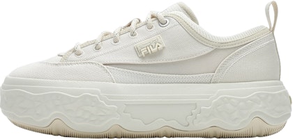 (Women) FILA Canvas Low 'White Comfort Casual' F12W421301FWG (Women) FILA Canvas Low 'White Comfort Casual' F12W421301FWG