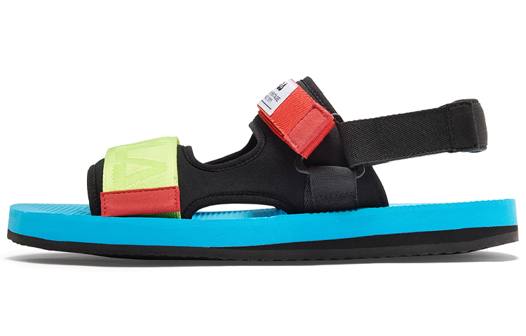 (W) FILA Capri Sandal Black/Blue/Red