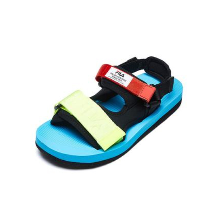 (W) FILA Capri Sandal Black/Blue/Red 圖 3