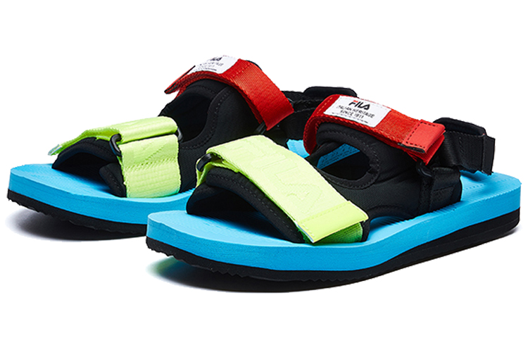 (W) FILA Capri Sandal Black/Blue/Red 圖 4