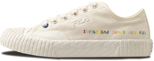 (Women) FILA Carve Flattie Shoes White T12W034402FBB (Women) FILA Carve Flattie Shoes White T12W034402FBB