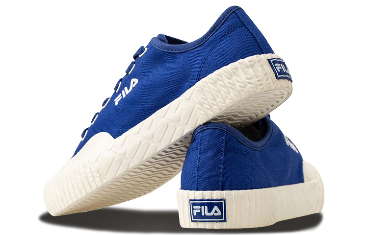 Lookbook (W) 휠라 카브 스니커즈 블루/화이트 T12W034402FDB