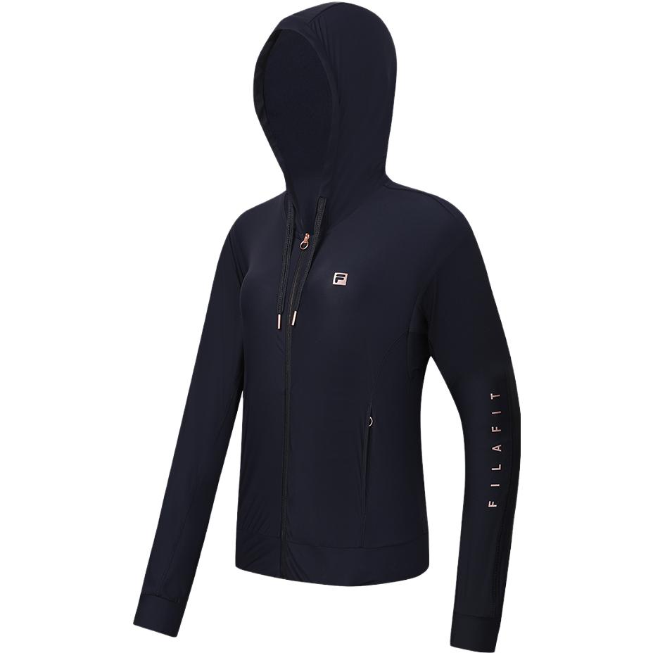 (Women) FILA Casual Fashion Knit Long-Sleeve Jacket - Legend Blue A11W331501F-NV