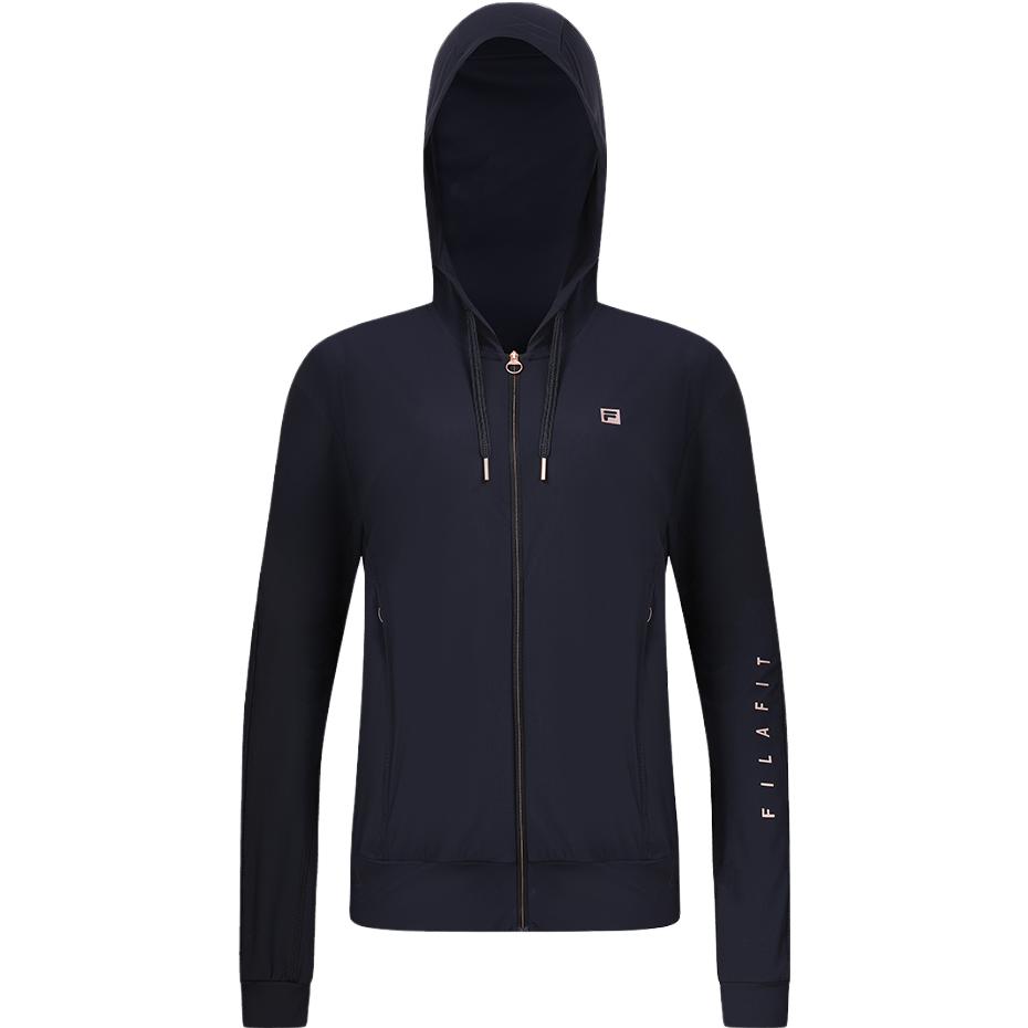 Lookbook (W) Chaqueta FILA de Punto Casual de Manga Larga - Azul Legendario A11W331501F-NV