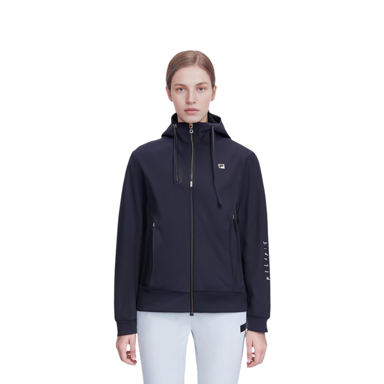 Details for (W) Chaqueta FILA de Punto Casual de Manga Larga - Azul Legendario A11W331501F-NV