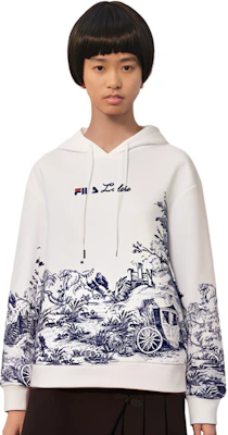 (W) FILA 休閒連帽衫 Logo素描印花 - 秋季系列 F11W238202F-ZA Shop (W) FILA 休閒連帽衫 Logo素描印花 - 秋季系列 F11W238202F-ZA