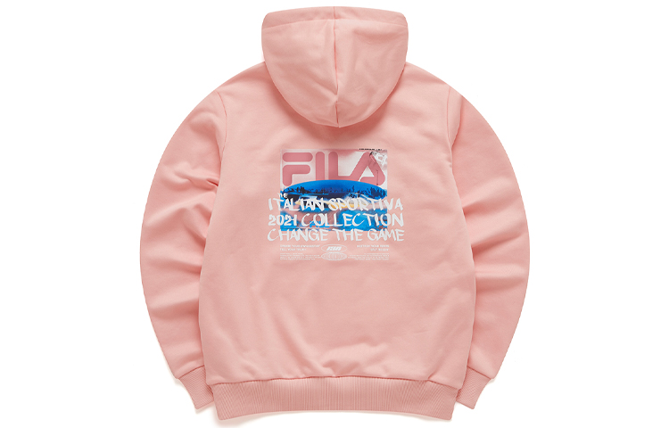(Women) FILA Casual Pullover Sweatshirt with Back Print in Pink T11W113204F-LP