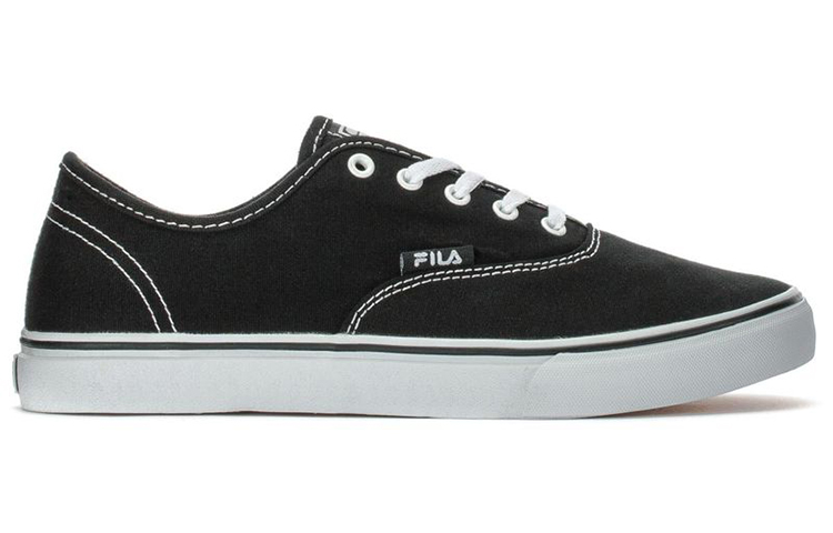 Order (W) (レディース) FILA クラシックキャンバスローカット 'ブラック＆ホワイト' 5SC10134-018 5SC10134-018