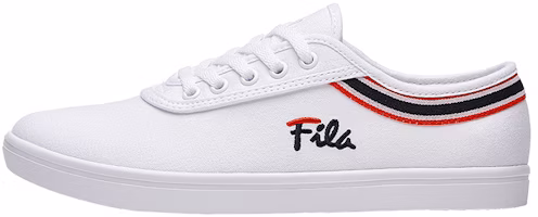 (Women) FILA Classic Low Canvas 'White Red Blue' F52W921306FWR (Women) FILA Classic Low Canvas 'White Red Blue' F52W921306FWR