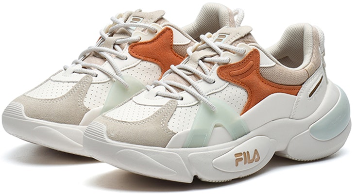 (W) FILA Cloud 'Putih Jingga Merah Jambu' F12W211110FST Order (W) FILA Cloud 'Putih Jingga Merah Jambu' F12W211110FST