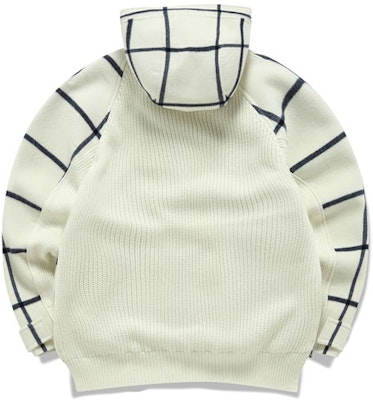 (Women) FILA Color-Block Plaid Hooded Jacket Milk White. F11W144708F-IV Lookbook (Women) FILA Color-Block Plaid Hooded Jacket Milk White. F11W144708F-IV