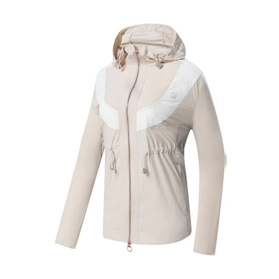 (Women) FILA Colorblock Hooded Sports Jacket in Apricot A11W317703F-YE