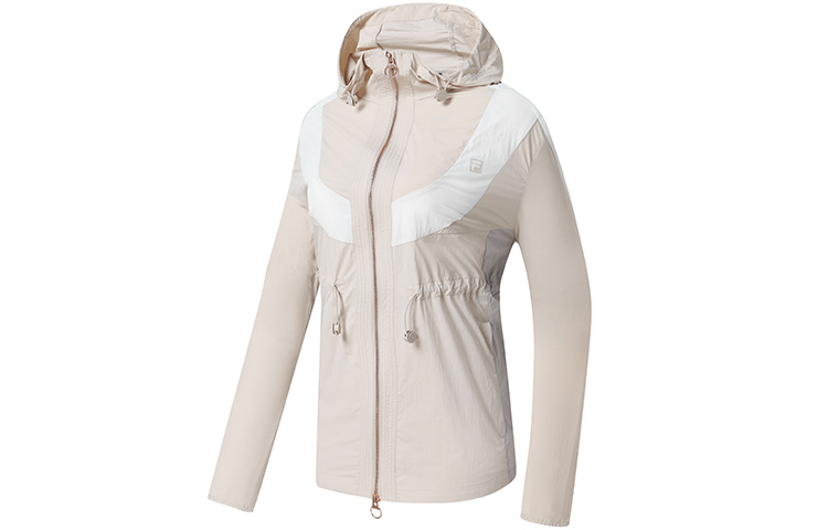 (Women) FILA Colorblock Hooded Sports Jacket in Apricot A11W317703F-YE 圖 2