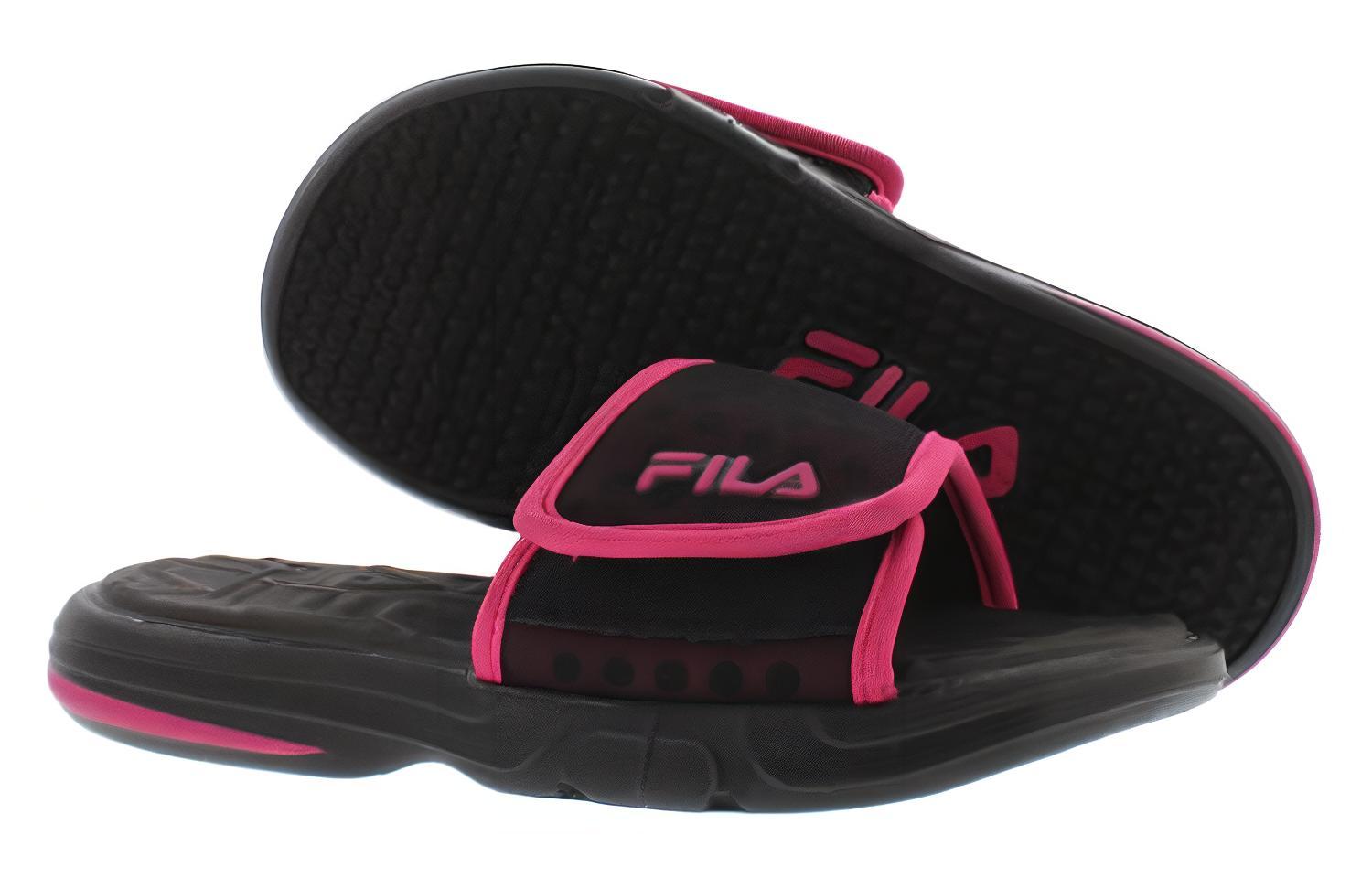 Shop (W) FILA Sandal Kenyamanan 'Hitam' 3BS70020659
