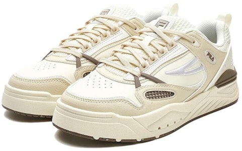 (W) 휠라 슬램 22 스케이트 슈즈 '화이트 베이지 브라운' F12W341208FPB Order (W) 휠라 슬램 22 스케이트 슈즈 '화이트 베이지 브라운' F12W341208FPB