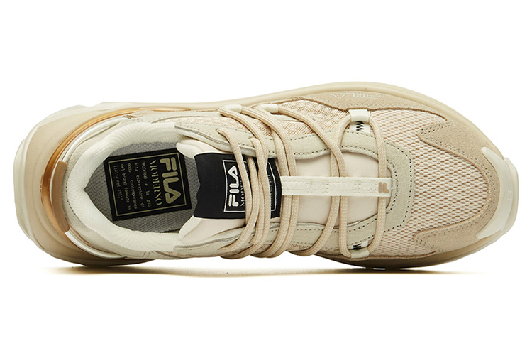 Shop (W) FILA Corsa Low Chunky Sneakers Beige Kasut Tebal Beige F12W134145FAN