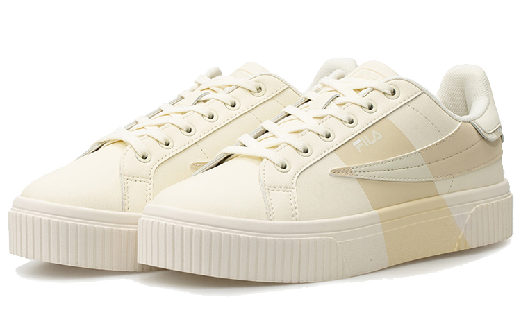 Lookbook (W) FILA Court Deluxe Freizeitschuhe Beige/Gelb T12W034301FSS