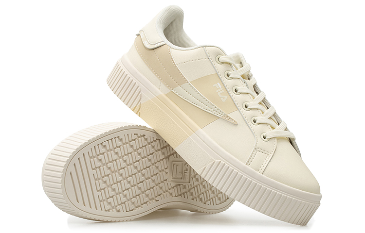 Shop (W) FILA Court Deluxe Freizeitschuhe Beige/Gelb T12W034301FSS