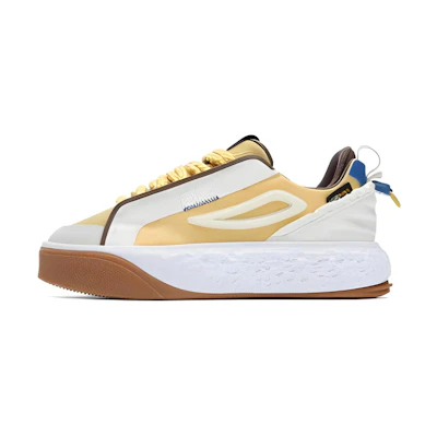 (W) FILA Court Deluxe Low 'White Brown Yellow'
