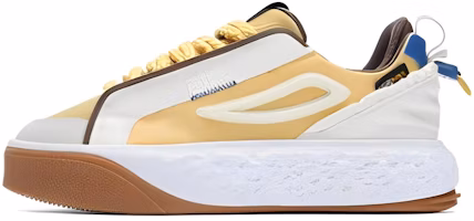 (Women) FILA Court Deluxe Low 'White Brown Yellow' F12W323201FYA (Women) FILA Court Deluxe Low 'White Brown Yellow' F12W323201FYA