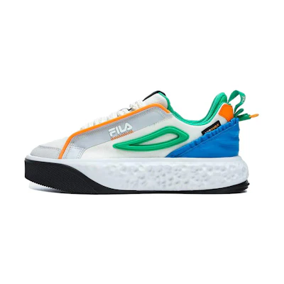 (W) FILA Court Deluxe Low 'White Green Blue'