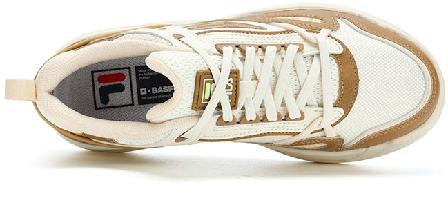 (W) FILA Court Deluxe Low 'Putih Tan' F12W321203FAC Lookbook (W) FILA Court Deluxe Low 'Putih Tan' F12W321203FAC