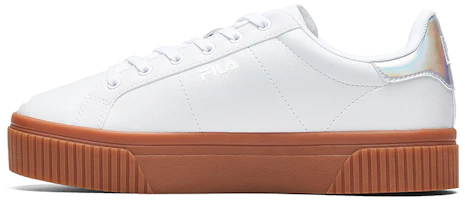 (Women) FILA Court Deluxe Low Sneakers White/Brown T12W024301FWH (Women) FILA Court Deluxe Low Sneakers White/Brown T12W024301FWH