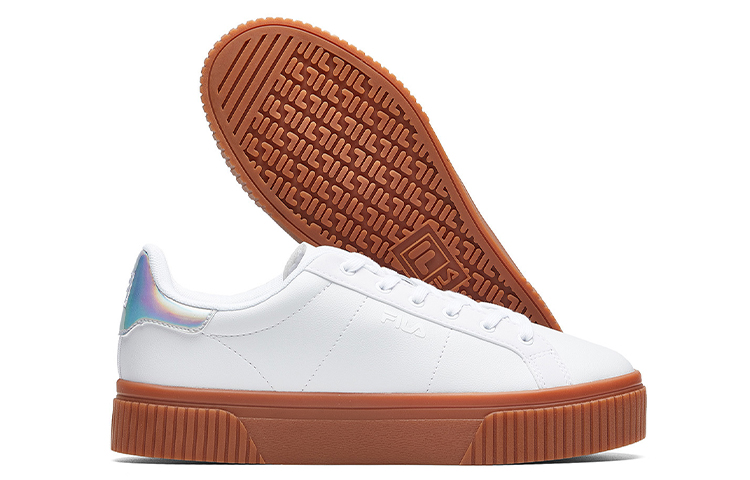 Purchase (W) FILA Court Deluxe Low Sneakers Bianche/Marroni T12W024301FWH