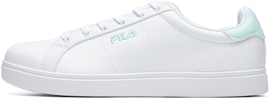 (Women) FILA Court Deluxe Low-top Sneakers White/Green T12W014302FWF (Women) FILA Court Deluxe Low-top Sneakers White/Green T12W014302FWF