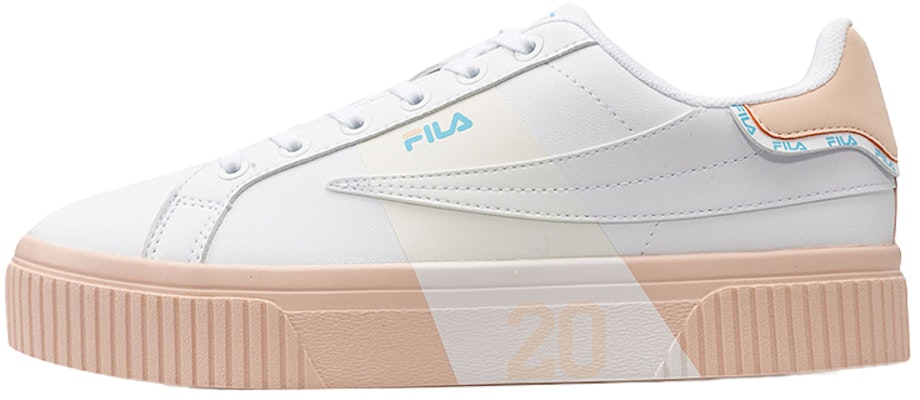(Women) FILA Court Deluxe Platform Sneakers White/Pink T12W034301FWS Buy (Women) FILA Court Deluxe Platform Sneakers White/Pink T12W034301FWS