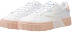 Lookbook (W) FILA Court Deluxe Platform Sneakers Putih/Merah Jambu T12W034301FWS