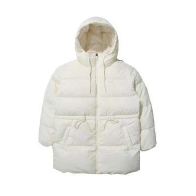 (Women) FILA Cream Solid Color Hoodie Zip-Up Jacket FS2DJD4151F-CRM