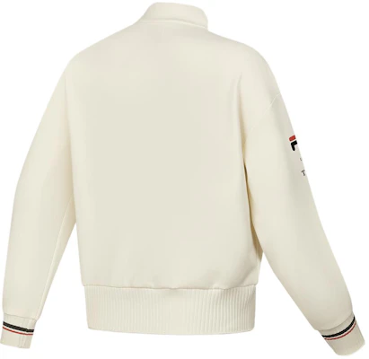 (W) FILA 米白網球風針織 Logo 印花套頭衛衣 A11W413207F-IV Lookbook (W) FILA 米白網球風針織 Logo 印花套頭衛衣 A11W413207F-IV
