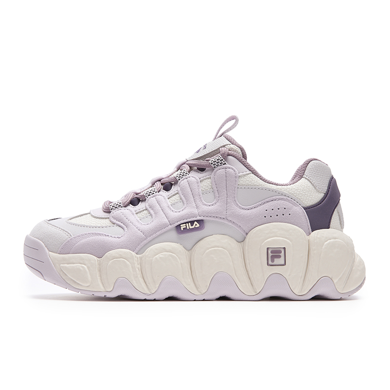 (Women) FILA Croissant Retro Classic Purple Casual Platform Sneakers. F12W531139F-ON