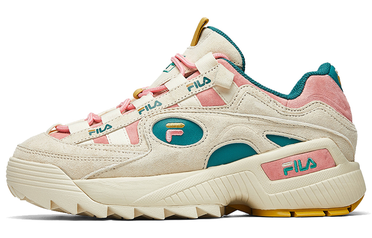 (Women) FILA D-Formation Classic Traning Shoes White/Green/Pink F52W011402FAF