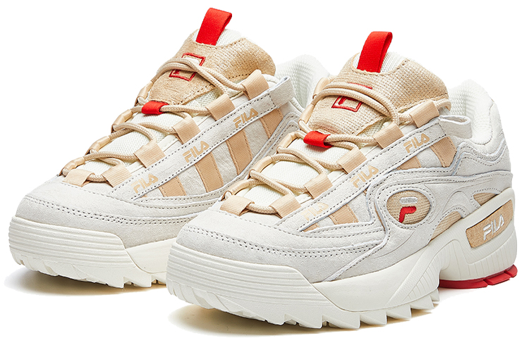 Order (W) FILA D-Formation sneakers wit/bruin F52W011402FSW