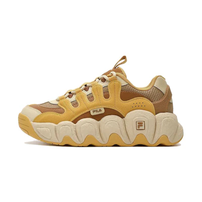 (W) FILA CROISSANT Chunky Sneakers 'Yellow Brown'