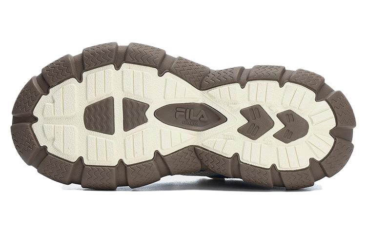 Shop FILA斐樂 防滑耐磨 低筒 爸爸鞋 女款 棕藍