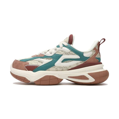 (W) FILA Daddy Shoes 'White Brown Green'