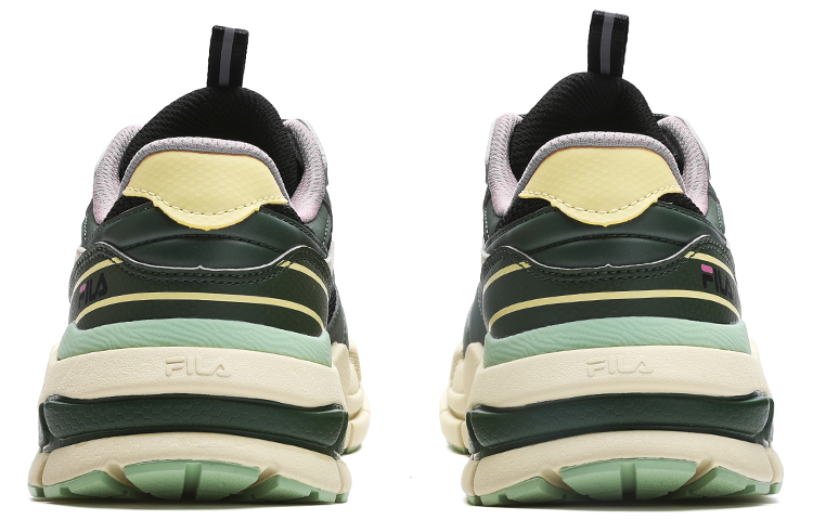Shop FILA斐樂 Decoder 休閒復古運動 低筒 跑步鞋 女款 黑綠