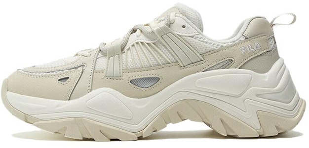 FILA斐樂 魚刺 1S+ 耐磨透氣 低筒 爸爸鞋 女款 奶白米 Buy FILA斐樂 魚刺 1S+ 耐磨透氣 低筒 爸爸鞋 女款 奶白米