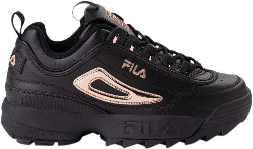 Fila disruptor hot sale black rose gold