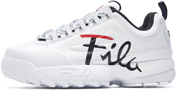 (Women) FILA Disruptor 2 Low 'White Black Red' F12W943711FWT (Women) FILA Disruptor 2 Low 'White Black Red' F12W943711FWT