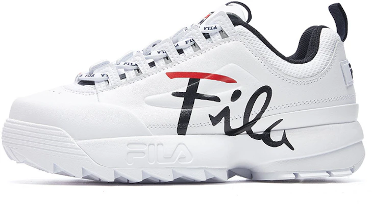 (Women) FILA Disruptor 2 Low 'White Black Red' F12W943711FWT Buy (Women) FILA Disruptor 2 Low 'White Black Red' F12W943711FWT