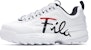(W) FILA Disruptor 2 Low 'Putih Hitam Merah' F12W943711FWT