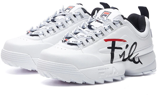 (Women) FILA Disruptor 2 Low 'White Black Red' F12W943711FWT Lookbook (Women) FILA Disruptor 2 Low 'White Black Red' F12W943711FWT