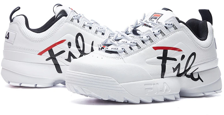 (Women) FILA Disruptor 2 Low 'White Black Red' F12W943711FWT Shop (Women) FILA Disruptor 2 Low 'White Black Red' F12W943711FWT